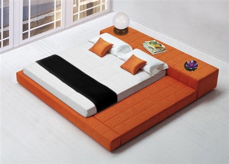 Cubix Bed, King Size, Orange