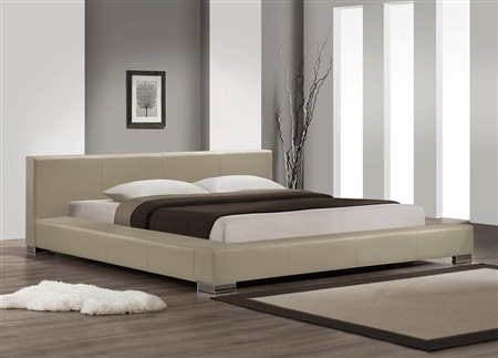 Bali King Size Bed, Warm Gray