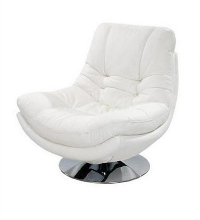 Gramercy 1 Seater Swivel Chair - White