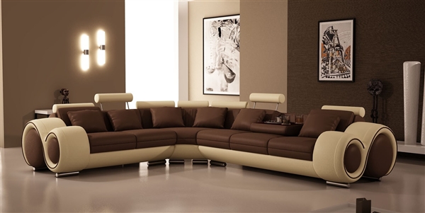 Italian Design Franco Sectional Sofa - Left Facing