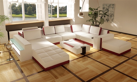 Contemporary Leather Living Room Furniture