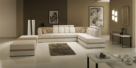 Manhattan Leather Sectional Sofa