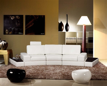 Modern White Sectional Sofa Furniture