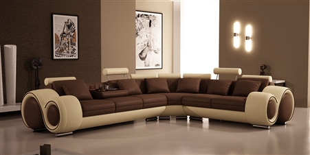 Italian Design Franco Sectional Sofa TOS-LF-4087-BN