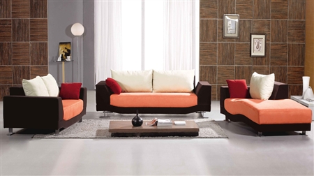 Contemporary Fabric Sofa Set